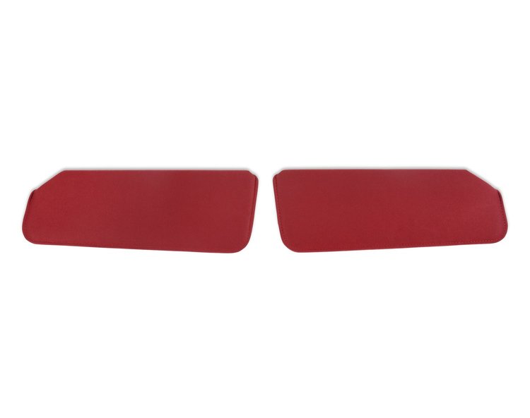 05-345 GMT400 Foamback Sunvisor Pair, Cloth, Red, 1988-1998 GMT400 Series (OBS) Trucks