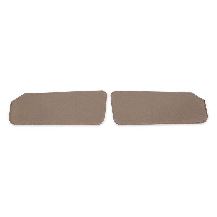 05-347 GMT400 Foamback Sunvisor Pair, Cloth, Tan, 1988-1998 GMT400 Series (OBS) Trucks