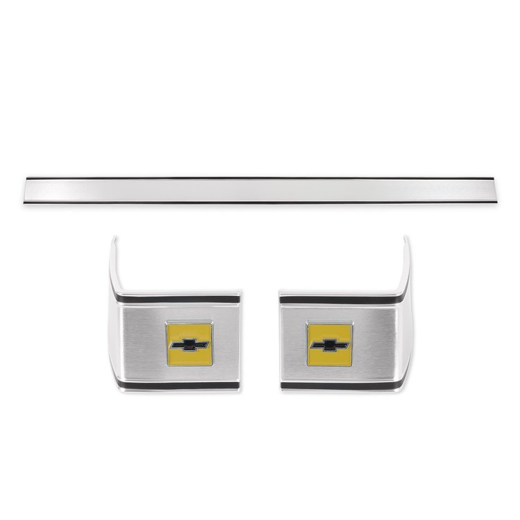 06-148 Cab Moldings, Rear, 3-Piece Set, 1973-1980 Chevy C/K Series Truck