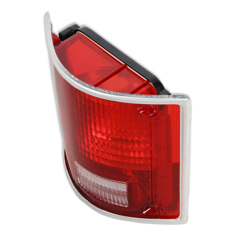07-109 C/K Tail Lamp Lens & Housing, w/ Chrome Trim, Left/Driver, 1973-1987 C/K Series Pickup & 1973-1991 Blazer/Jimmy/Suburban