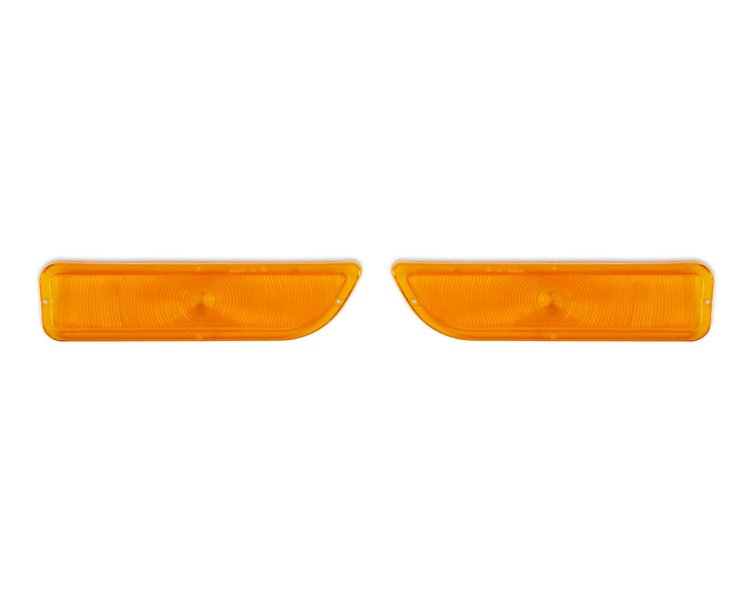07-140 C/K GMC Parking Light Lens Pair, Amber, 1962-1966 C/K Series Pickup