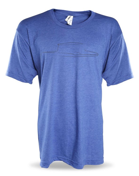 10298-3XHOL Holley Classic Truck Tee, 1960-1966 C10, Blue with Dark Blue Logo, XXL