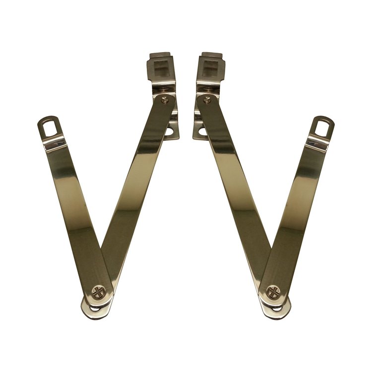 A6457-67 Tailgate Hinge Link Set -Stainless Steel-Fleetside-Pair, 1967-1972 Chevy/GMC C/K Series Truck
