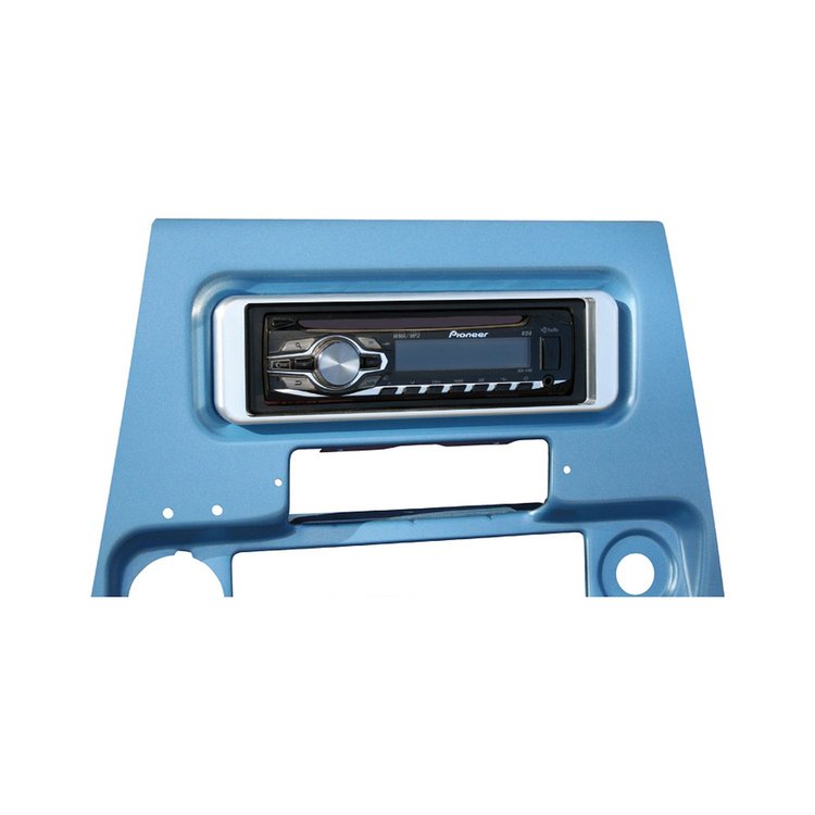 BRB6772 Billet Radio Bezel, Brushed Aluminum, 1967-1972 Chevy/GMC C/K Series Truck, Blazer/Jimmy & Suburban