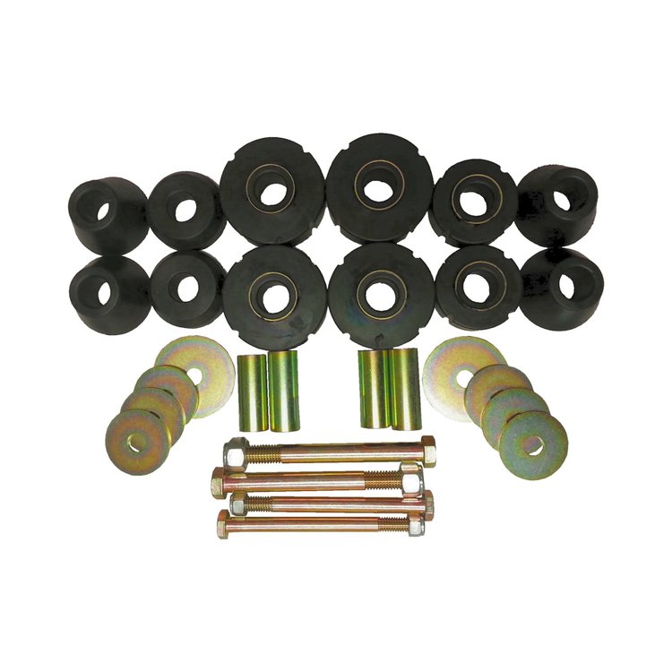C1025-69 Cab Mount Set, 1/2-Ton, RWD, 32-pieces, 1969-1972 Chevy/GMC C10/C15