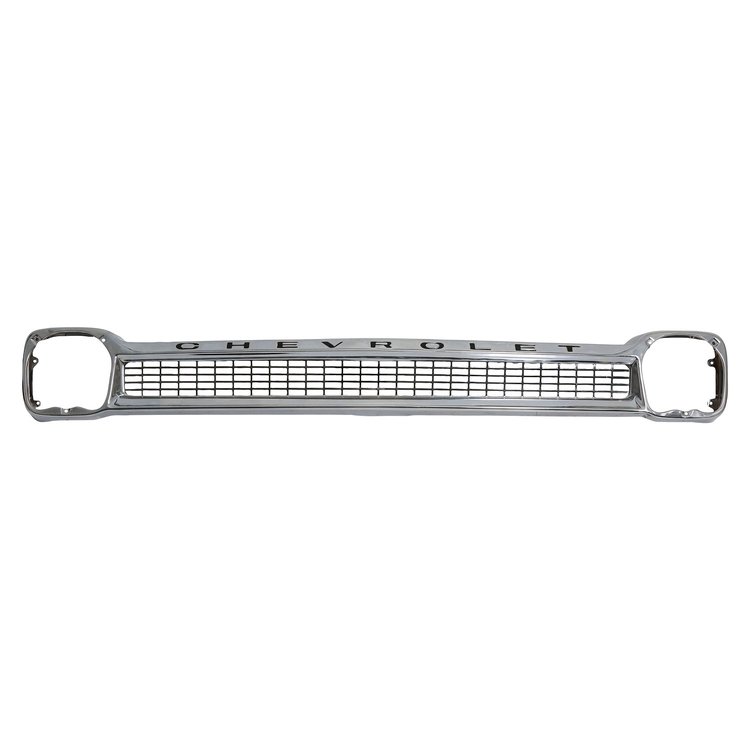 C9056-64 Grille Shell, Chrome, w/ Letters, 1964-1966 Chevy C/K Series Truck