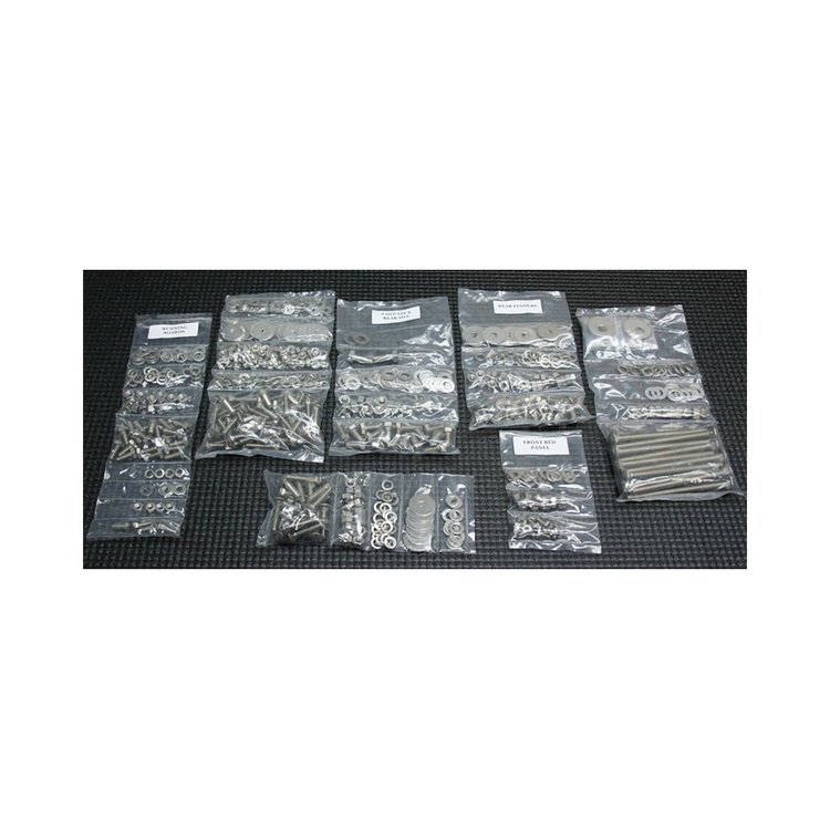 CBBK7SS51-53 Complete Bed Bolt Sets-Shortbed/Stepside, Pol SS, 1947-1972 Chevy/GMC C/K Series Truck