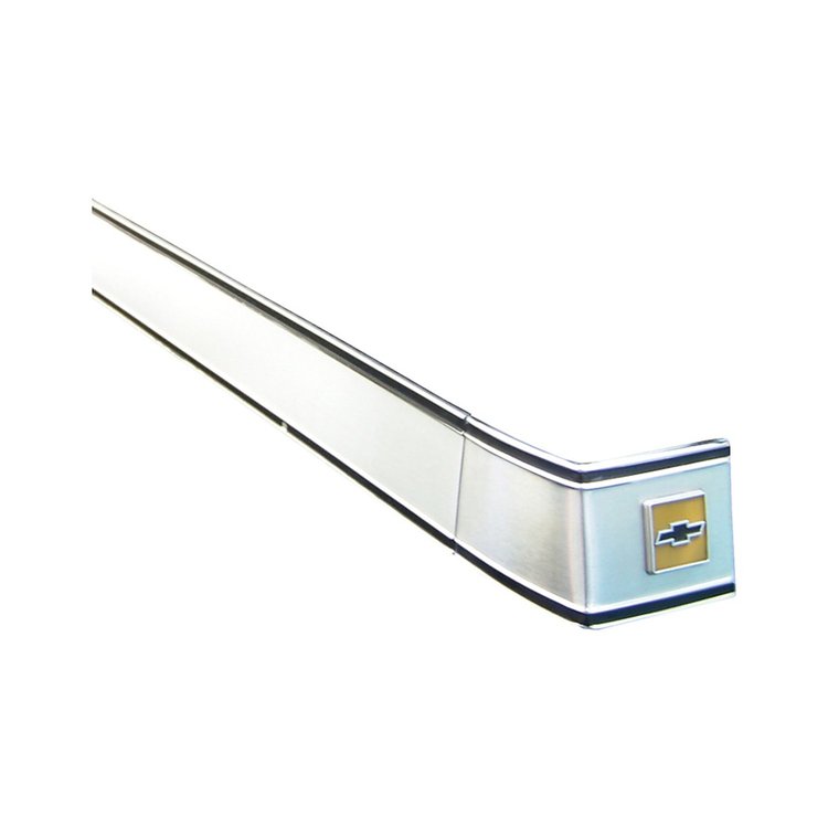 CPDS425-RH Cab Molding, Rear Corner, Bowtie, Right, 1973-1980 Chevy C/K Series Truck