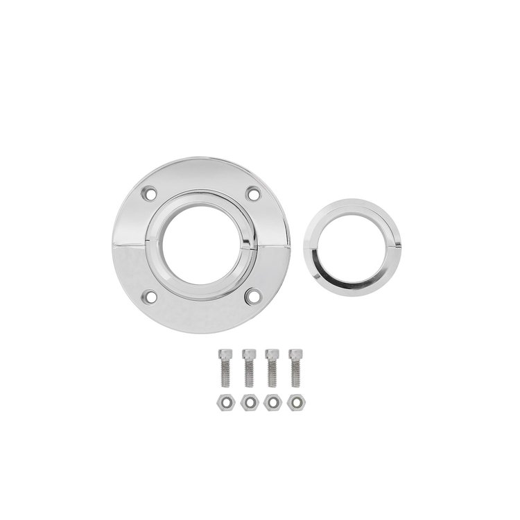 CSCUFMP Universal Steering Column Floor Plate, Chrome, 1947-1987 Chevy/GMC Truck, Blazer/Jimmy & Suburban