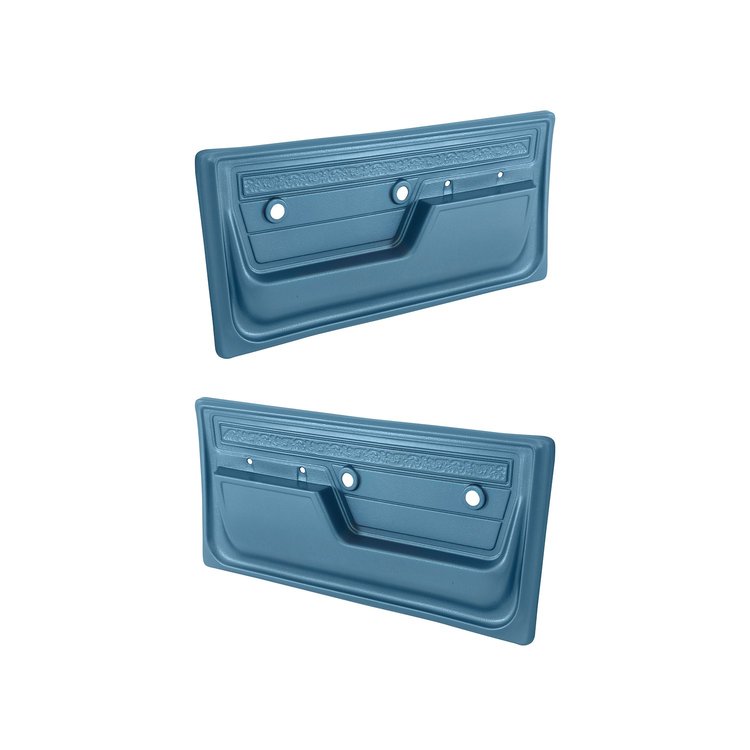 FP17200BRITEBLUE Replacement Door Panels-Deluxe-Bright Blue-Pair, 1972 Chevy/GMC C/K Series Trucks, Blazer/Jimmy & Suburban
