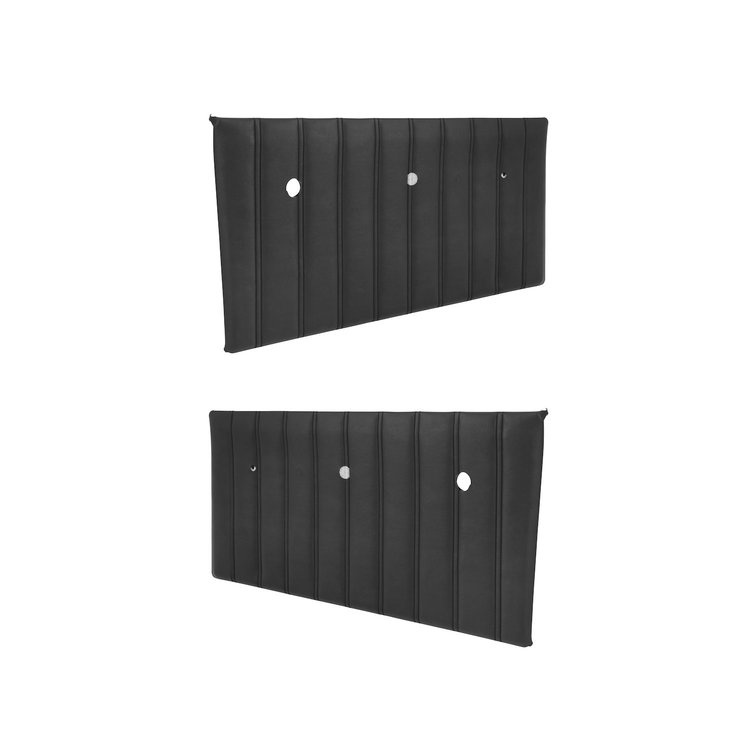 FP26800BLACK Complete Door Panels 1967-1968 Chevy/GMC C/K Series Truck, Black, Pair