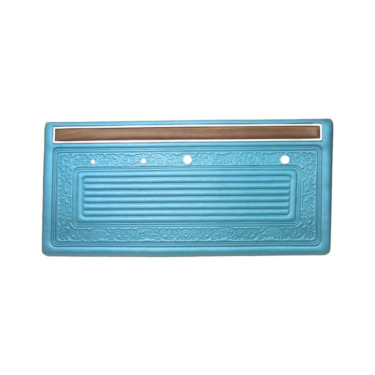 FP27100GREEN Replacement Door Panels 1970-1971 Chevy/GMC C/K Series Truck, Blazer/Jimmy & Suburban, Deluxe, Green, Pair