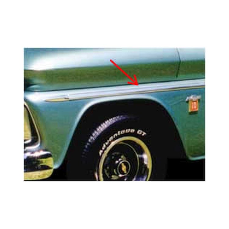 FSM0200 Fender Molding 1962-1963 Chevy/GMC C/K Series Truck, Main, Left/Right, Each