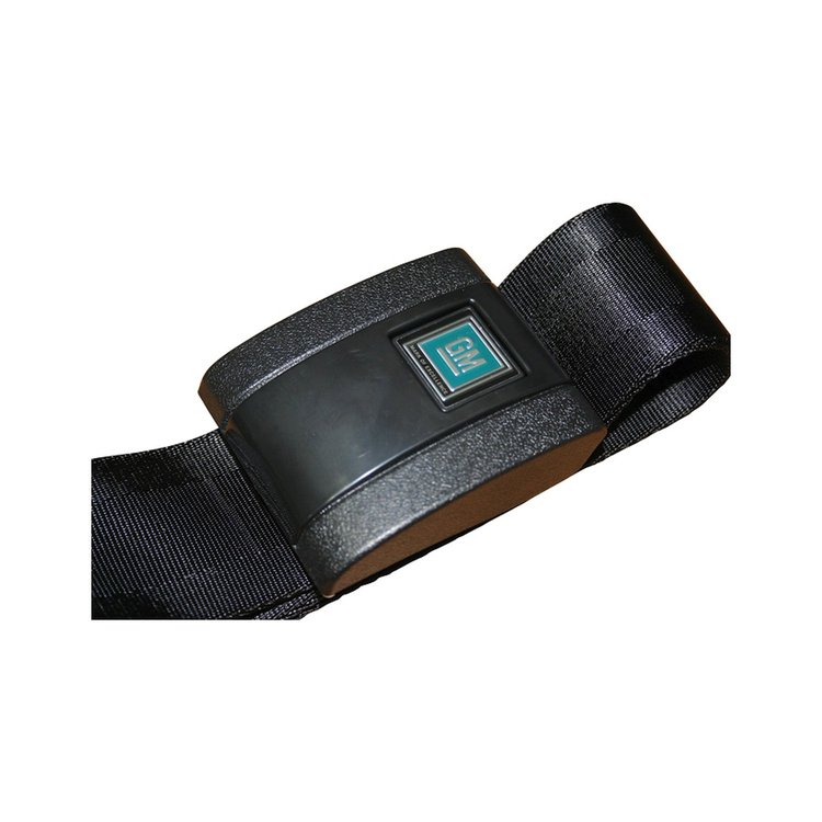GMBELT1 Seat Belt Kit, Lap Belt, 2-Point, Black, Each, 1968-1972 Chevy/GMC C/K Series Truck