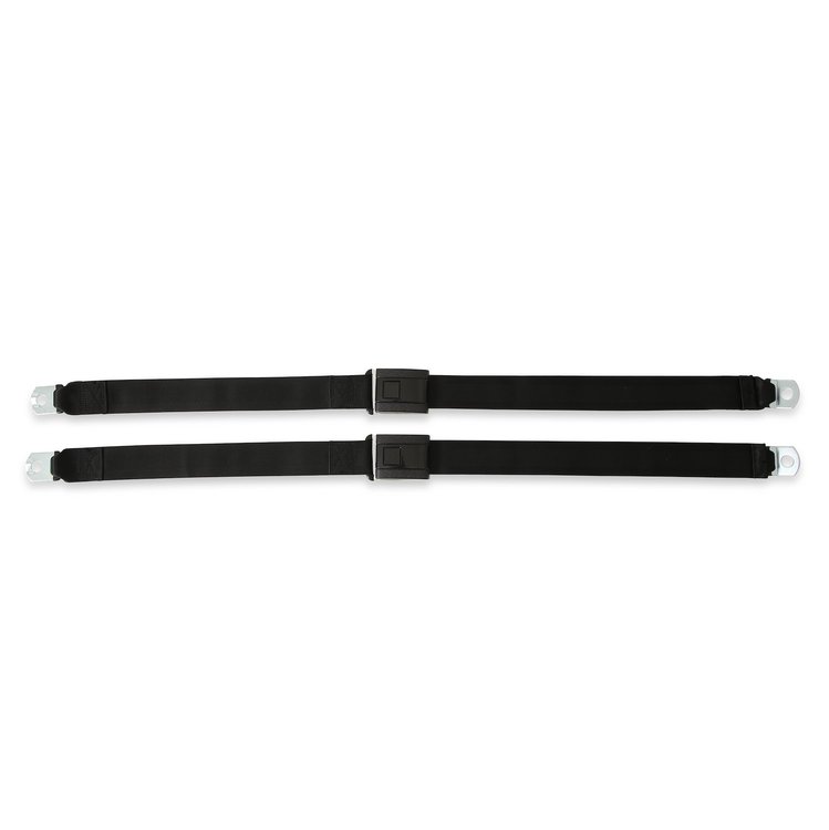 GMBELT4 Seat Belt Kit 1968-1972 Chevy/GMC Blazer/Jimmy, Lap Belt, 2-Point, Black, Pair