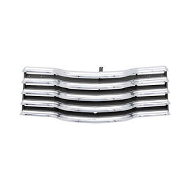 GRL7303 Grille 1947-1953 Chevy Truck, Chevrolet- Chrome W/ Black Painted Rear Splash
