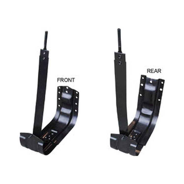 GTB7387-FR Gas Tank Mounting Bracket 1973-1987 Chevy/GMC C/K Series Truck, Front, Black