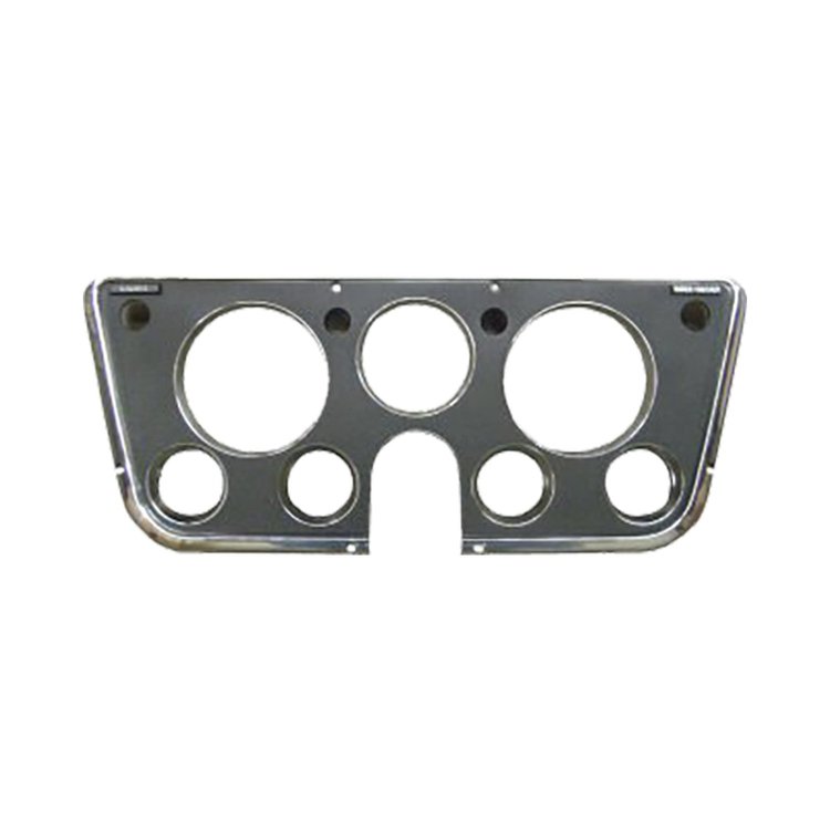 H6048-69 Dash Bezel, Fits 7-Gauges, Black/Chrome, 1969-1972 Chevy/GMC C/K Series Trucks, Blazer/Jimmy & Suburban