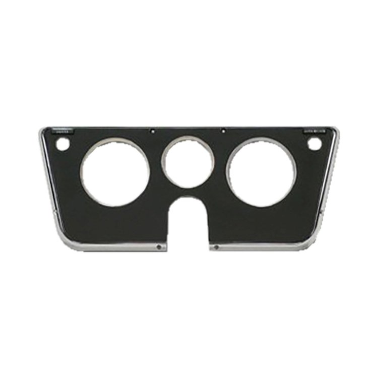 H6068-69 Dash Bezel, without Gauges, Black/Chrome, 1969-1972 Chevy/GMC C/K Series Trucks, Blazer/Jimmy & Suburban