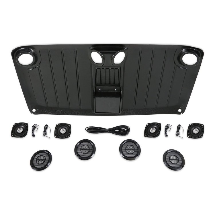 HL72SPK Custom "Highliner" Headliner, Black, with Speakers, 1967-1972 Chevy/GMC C/K Series Truck