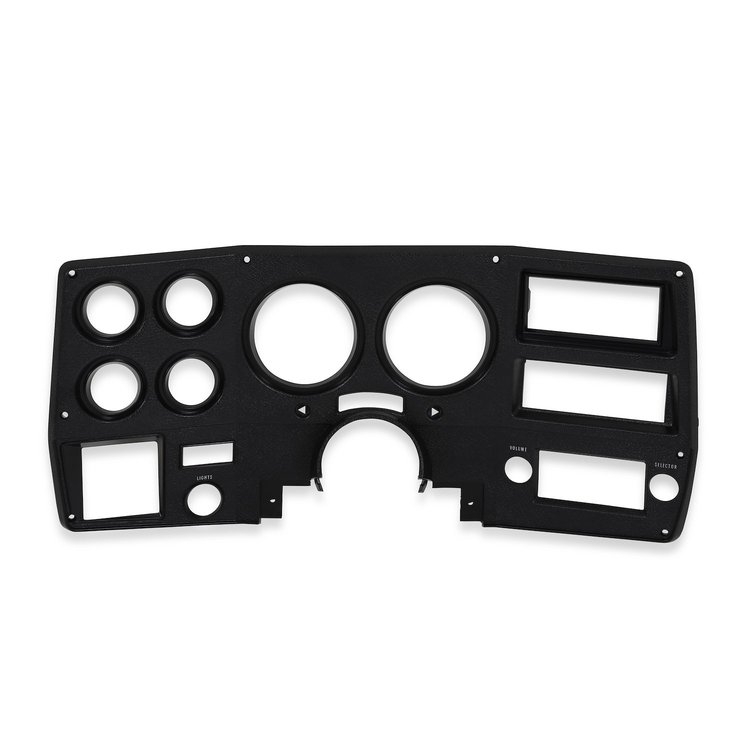 INST776 Instrument Bezel 1975-1977 Chevy/GMC C/K Series Trucks, Blazer/Jimmy & Suburban, With A/C, Black/Chrome