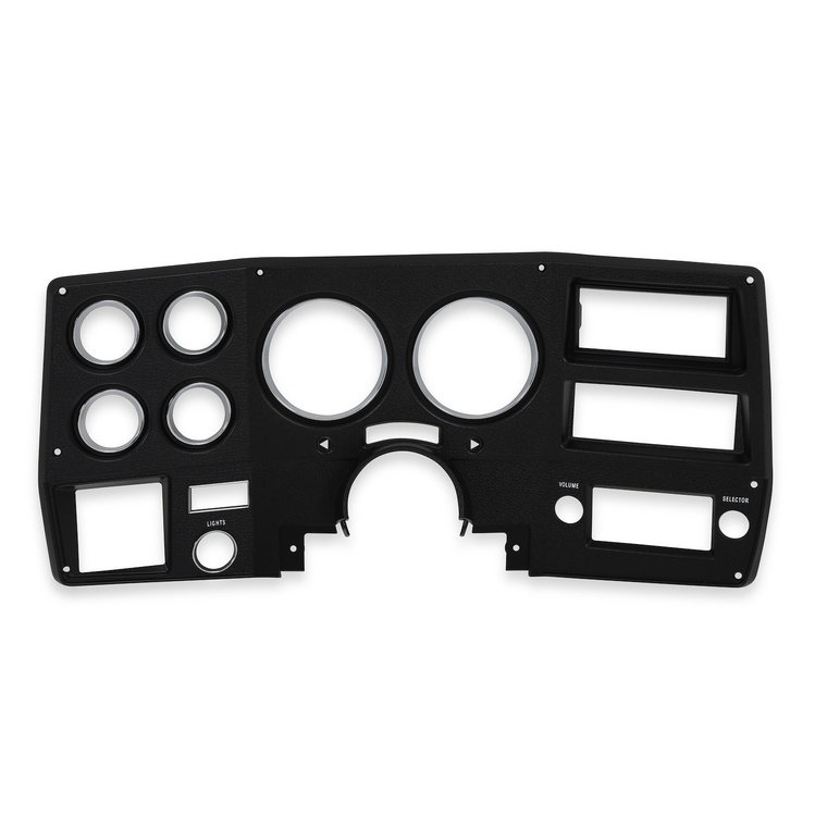 INST777 Instrument Bezel, With A/C, Black/Chrome, 1975-1977 Chevy/GMC C/K Series Truck, Blazer/Jimmy & Suburban