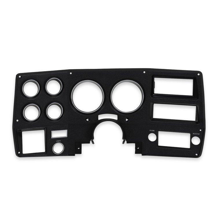 INST778 Instrument Bezel 1975-1977 Chevy/GMC C/K Series Truck, Blazer/Jimmy & Suburban, With A/C, Black/Silver