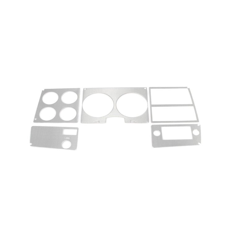 INST7BZWITHAC Instrument Bezel Applique 1978-1980 Chevy/GMC C/K Series Truck, Blazer/Jimmy & Suburban, Brushed Aluminum