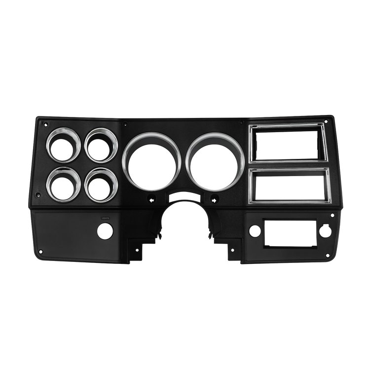 INST881 Instrument Bezel, Without A/C, Black/Chrome, 1984-1988 Chevy/GMC C/K Series Trucks, Blazer/Jimmy & Suburban