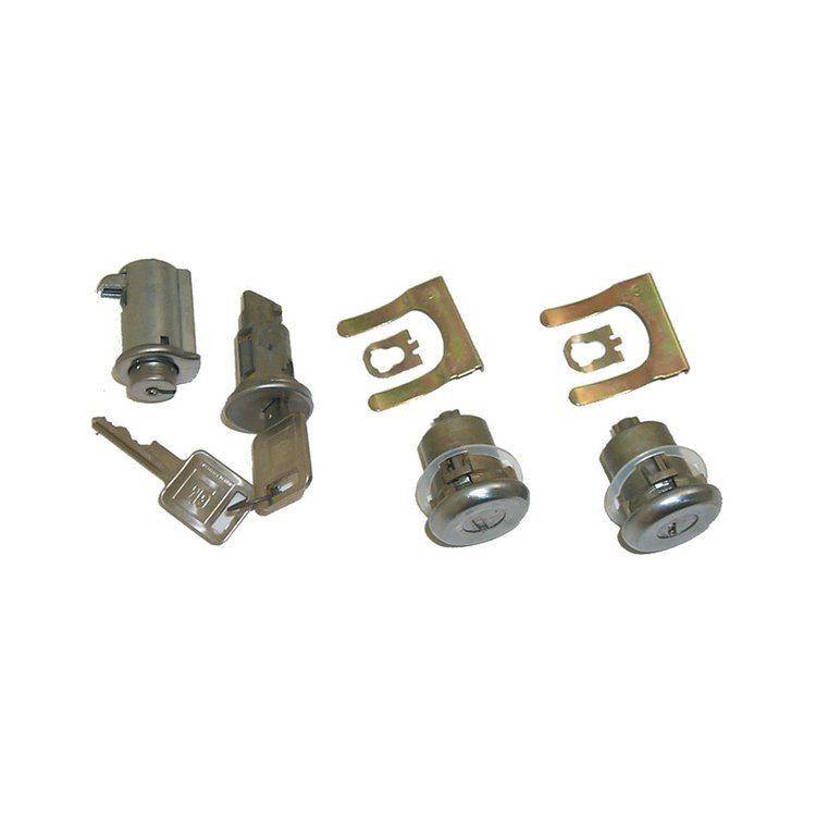JDLGB00 Lock Set 1967-1972 Chevy/GMC C/K Series Trucks, Blazer/Jimmy & Suburban, Door, Ignition, Glove Box, Square Keys