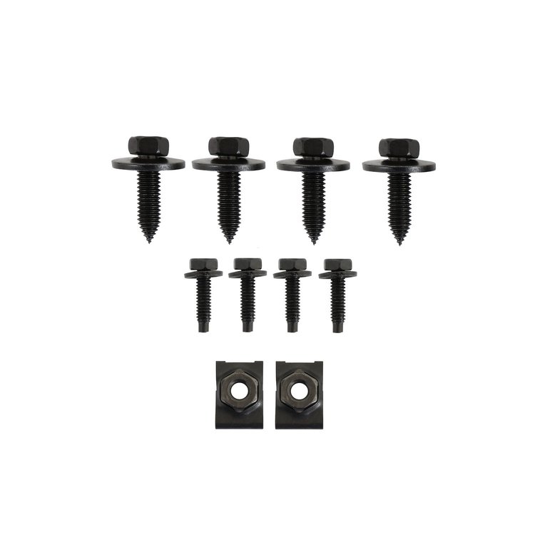 L0014-67 Wheel Tub Splash Shield Bolt Kit-10-Pieces, Left/Right, 1967-1972 Chevy/GMC C/K Series Fleetside Trucks