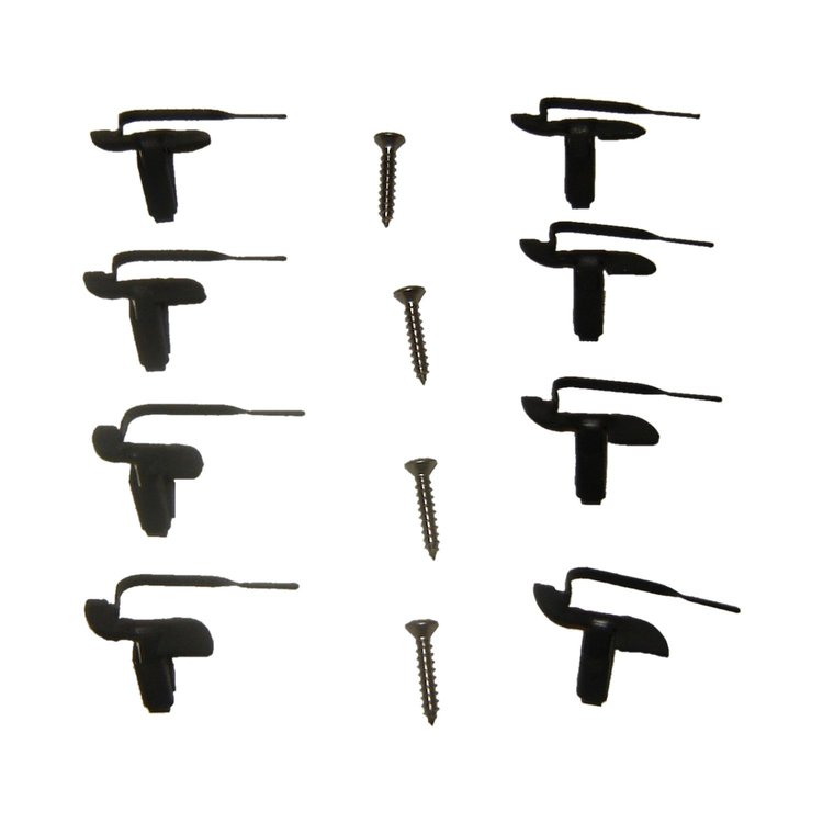 L0074-69 Tail Light Bezel Clip Kit, 12-Pieces, Left/Right, 1969-1972 Chevy/GMC C/K Series Fleetside Trucks