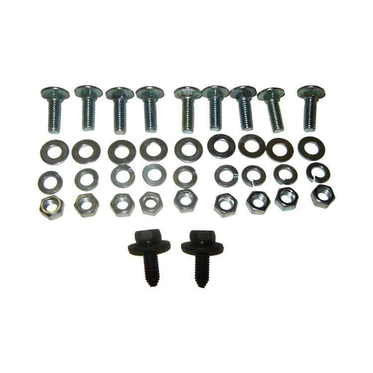 L0220-67 Bedside To Floor Bolt Kit-Shortbed-38-Pieces-Left/Right, 1967-1972 Chevy/GMC C/K Series Fleetside Shortbed Trucks