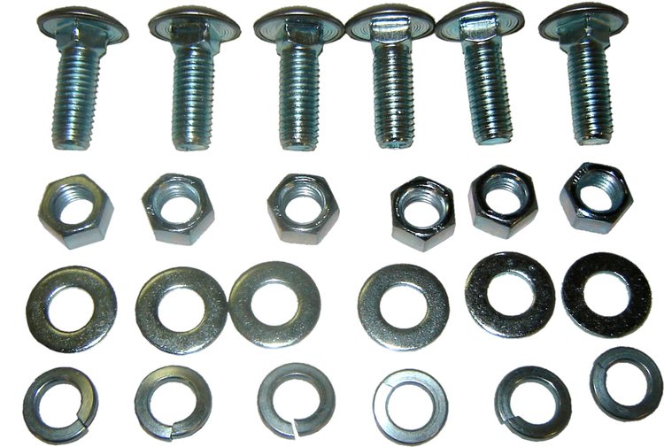 L0222-55 Front Bumper Bolt Kit, 24-Pieces, 1955-1959 Chevy/GMC Truck