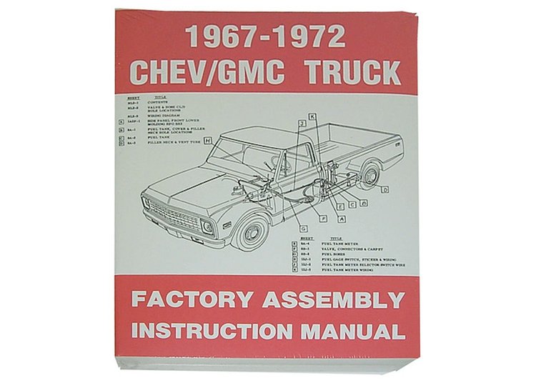 LFA6772 Factory Assembly Manual 1967-1972 Chevy/GMC C/K Series Truck