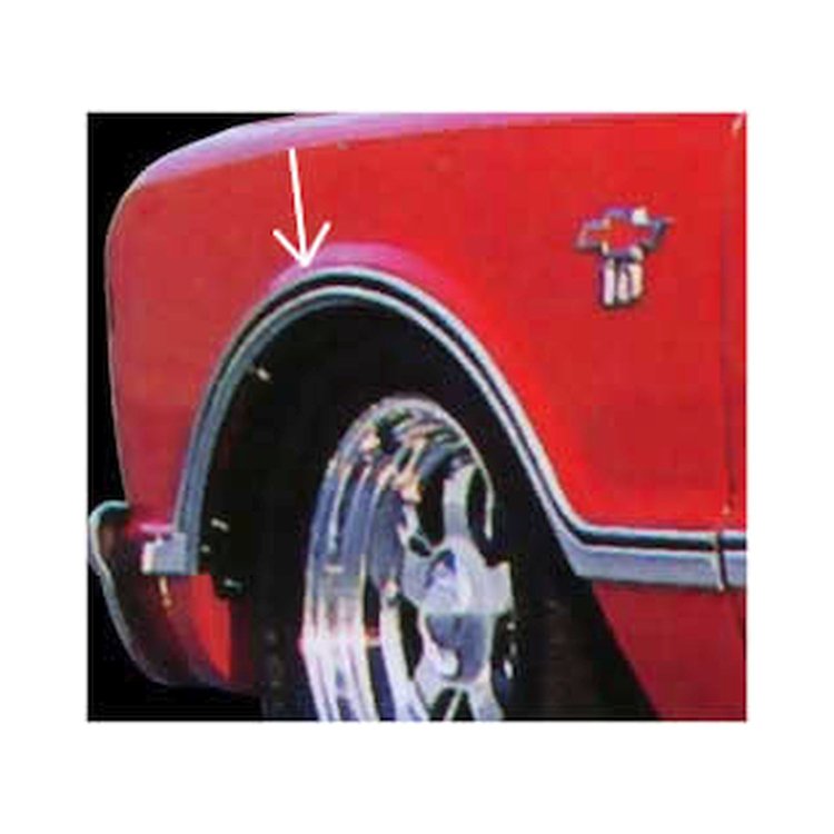 LSM002L Fender Molding, Left, 1967-1968 Chevy/GMC C/K Series Truck