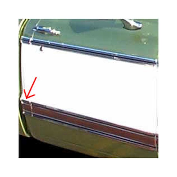 MFB70RH Cab Molding 1969-1972 Chevy/GMC C/K Series Truck, Lower, Black, Right