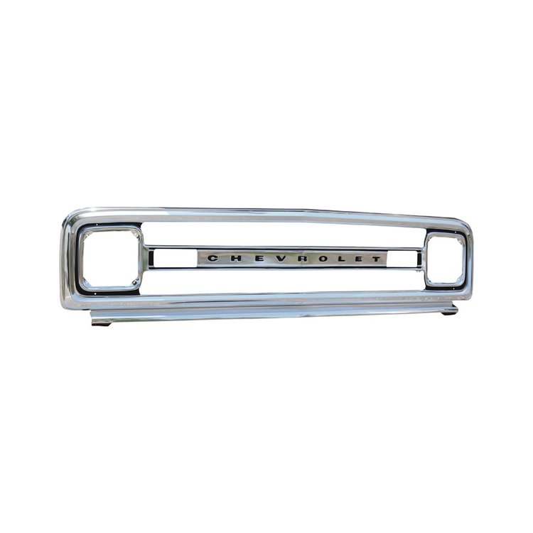 OGR7000 Outer Grille 1969-1970 Chevy C/K Series Trucks, Reproduction with Letters, Chrome