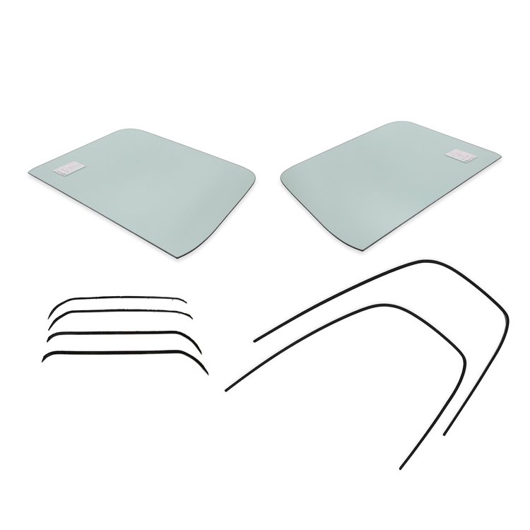 OPWK900-GN 1 Piece Window Kit 1955-1959 Chevy/GMC Truck, Factory Green, Pair