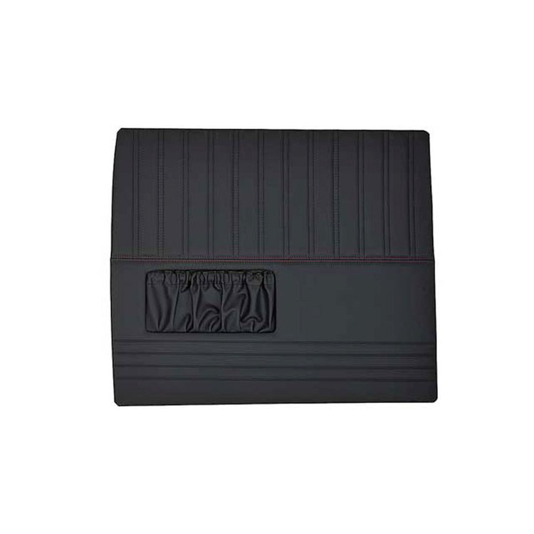 QDP0054RED Custom Sport Door Panels, Black/Red Stitching, Pair, 1947-1954 Chevy/GMC Truck