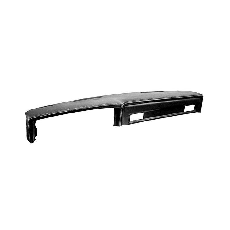 QPP8187WHITE Dash Pad, Sport, Black/White Stitching, 1981-1987 Chevy/GMC C/K Series Truck, Blazer/Jimmy & Suburban