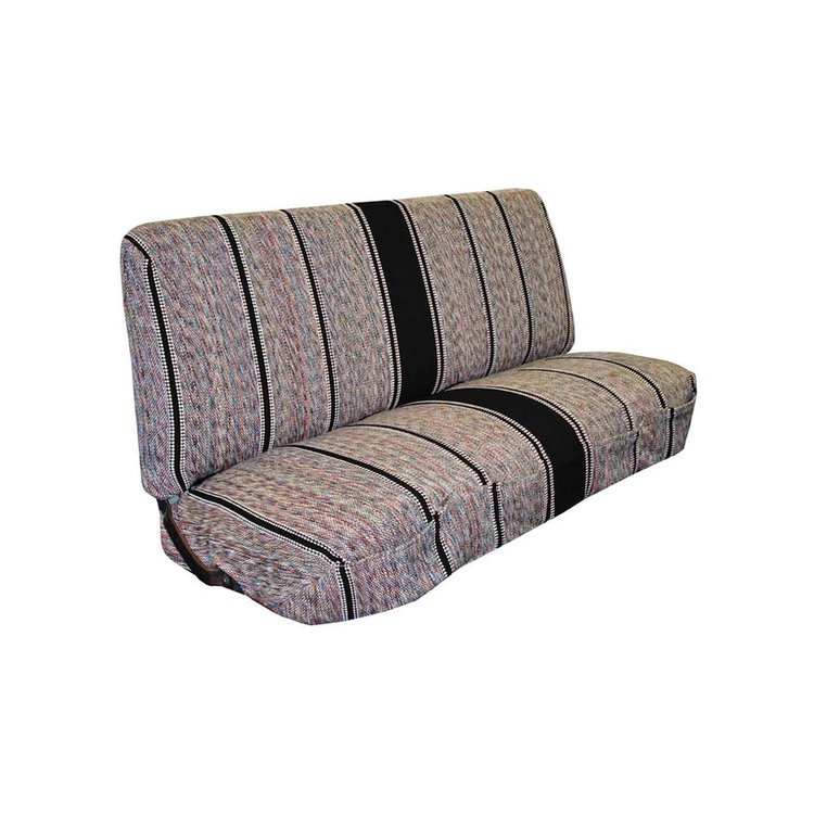 SBSC87UBLACK Saddle Blanket Seat Cover 1947-1987 Chevy/GMC Truck, Blazer/Jimmy & Suburban, Univ. Bench, Saddle/Black
