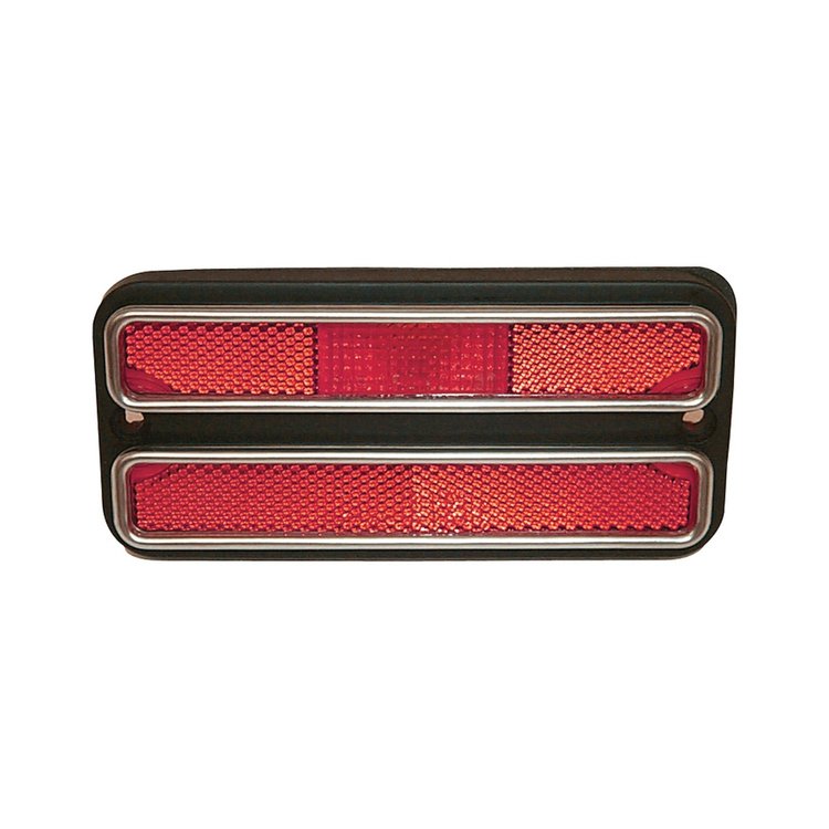 SMAD2RD Rear Side Marker, Deluxe, Red, Left/Right, Each, 1968-1972 Chevy/GMC C/K Series Trucks & Blazer/Jimmy, Suburban
