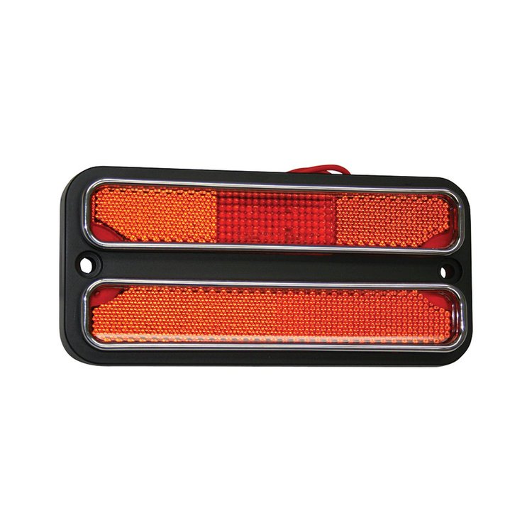 SMLD72A Front Side Marker Light 1968-1972 Chevy/GMC C/K Series Trucks & Blazer/Jimmy, Suburban, Deluxe, Amber, LED, Each