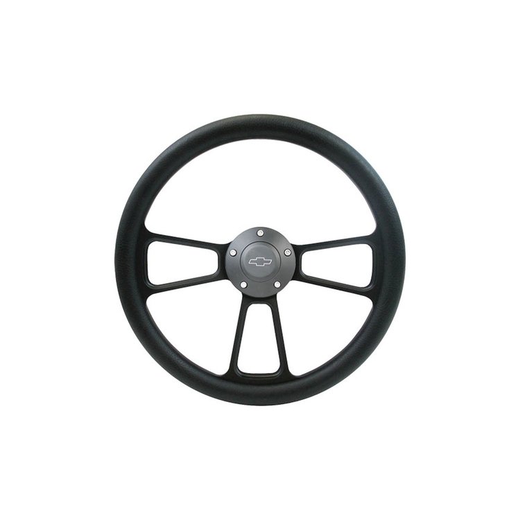STRF8BB160-69 Steering Wheel 1960-1969 Chevy/GMC C/K Series Trucks, Blazer & Suburban, Custom, Black/Black, Bowtie