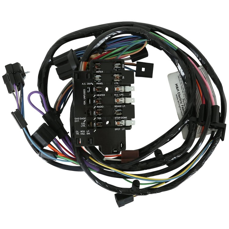 UH02200GAUGES Under Dash Harness, Factory Gauges, 1964-1965 Chevy/GMC C/K Series Truck & Suburban
