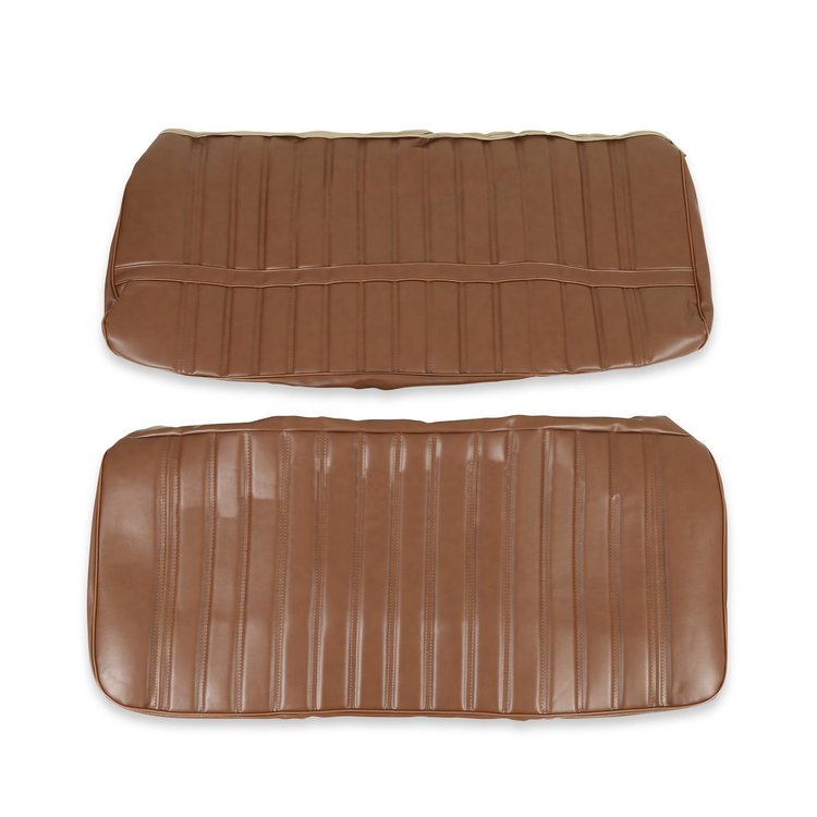 UP80V01DKSADDLE Front Bench Seat Cover, Madrid Vinyl, Saddle, 1973-1980 Chevy/GMC C/K Series Truck