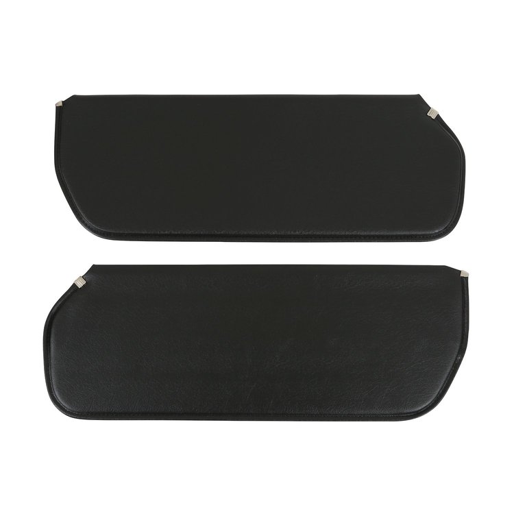VIS8700BLACK Sunvisors 1973-1987 Chevy/GMC C/K Series Truck, Blazer/Jimmy & Suburban, Black, Pair