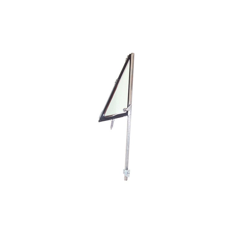 VWA72RHGREEN Vent Window Assembly 1968-1972 Chevy/GMC C/K Series Truck, Blazer/Jimmy & Suburban, Chrome, Green, Right