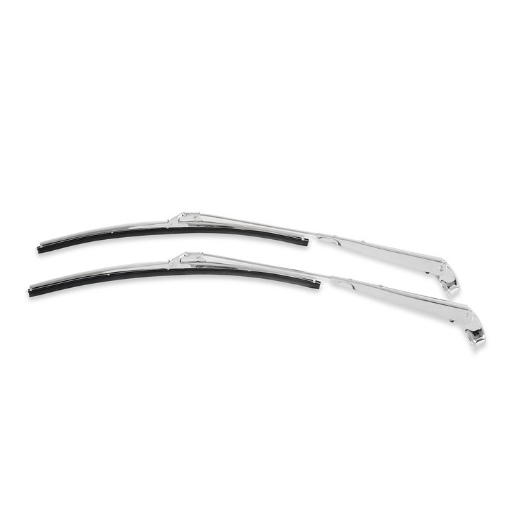WAS7272 Wiper Arm and Blade Set, Stainless for 1967-1972 Chevrolet GMC C/K Series Truck, Blazer, Jimmy, Suburban [Pair]